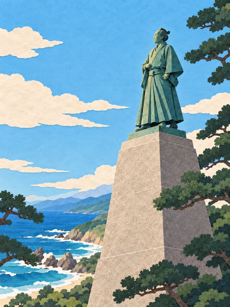 가쓰라하마의 사카모토 료마 동상